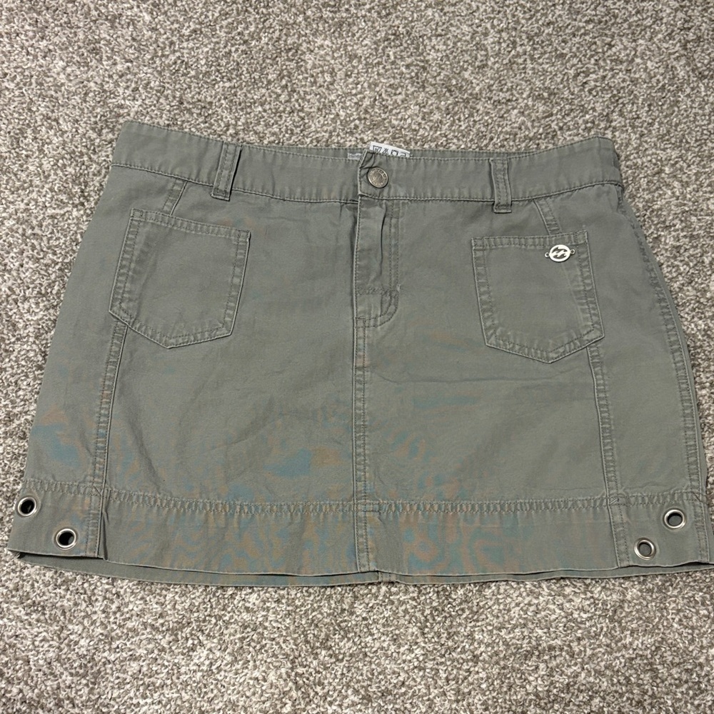 Vintage Y2K Billabong Green Mini Skirt